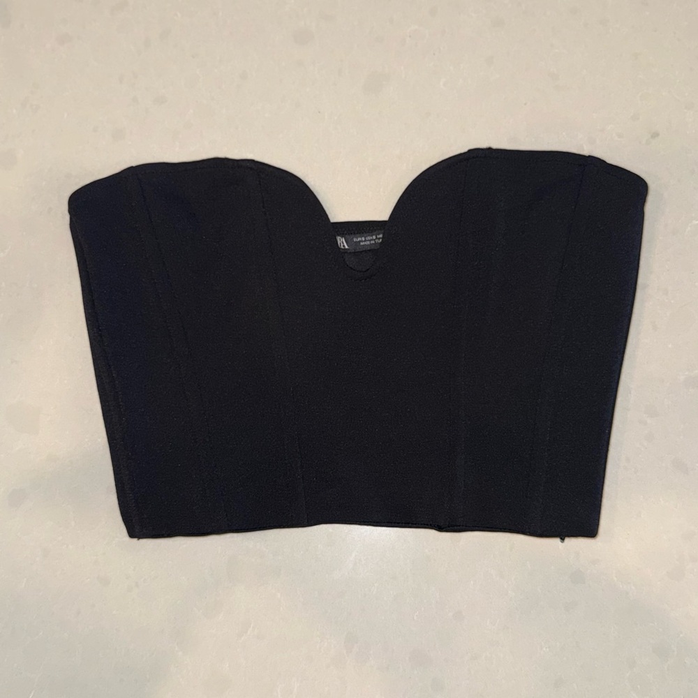 Zara Black Strapless Top